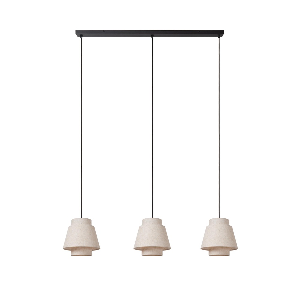 Lucide HanglampTribute 3-lichts crème - 21435/03/38